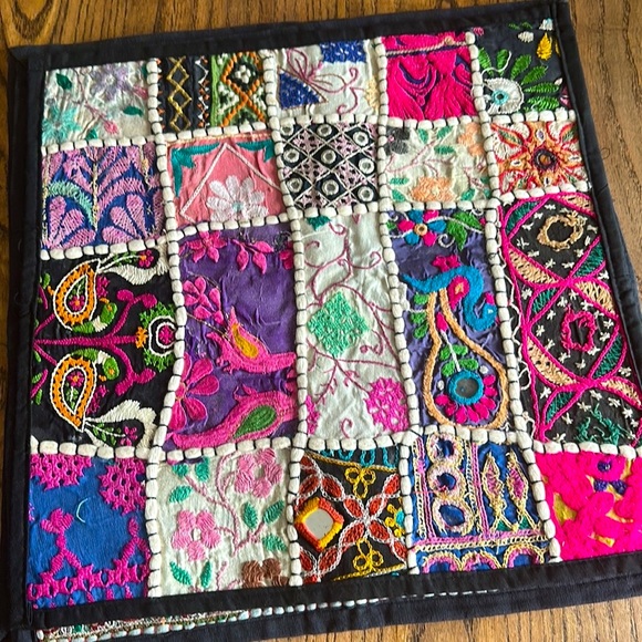 LOT OF 5 Indian Traditional Handmade Patchwork Cushion Cover Ethnic Emb… - Picture 4 of 16